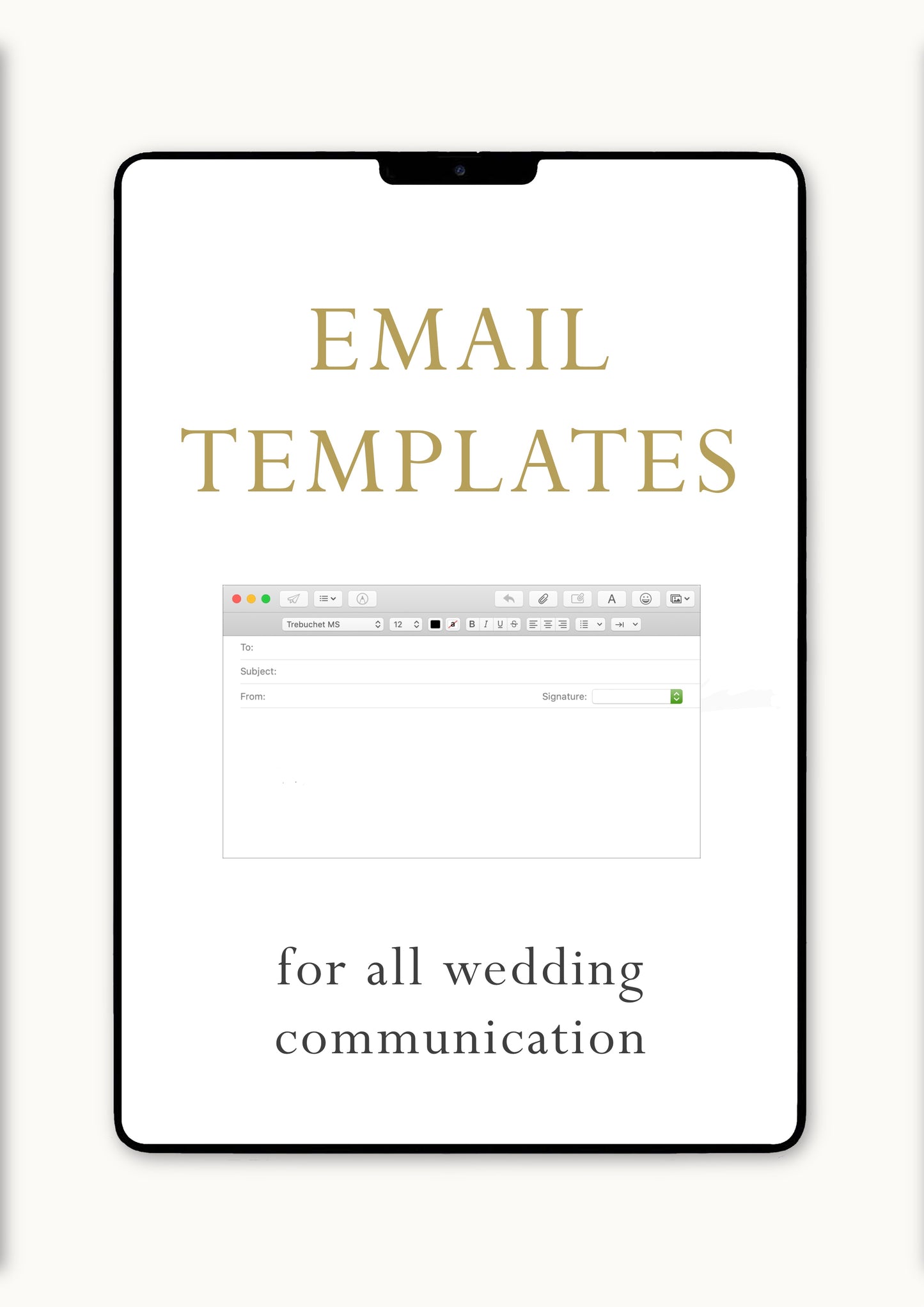 Wedding Workflow Email Templates